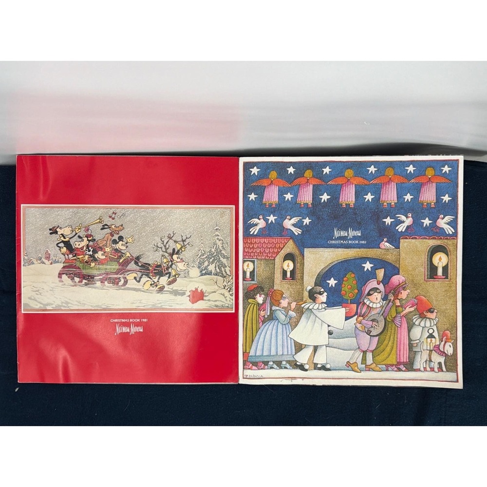 Vintage Neiman Marcus Christmas Book 1981 Disney 1982 Tomie dePaola Catalogs Lot